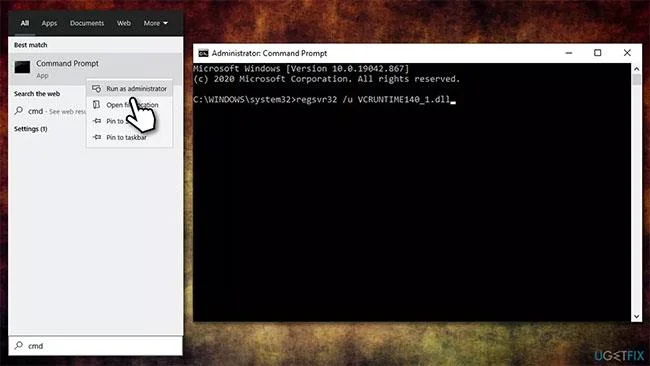 Hoe fout op te lossen VCRUNTIME140_1.dll niet gevonden, ontbreekt in Windows