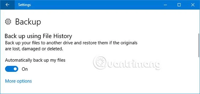 Windows 10'da Dosya Geçmişi'ni kullanarak Outlook e-postalarını yedekleme