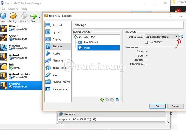 Bagaimana untuk memasang FreeNAS VM pada VirtualBox