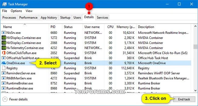 Bagaimana untuk menamatkan proses dalam Windows 10