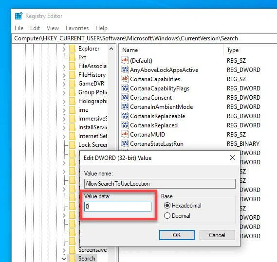 Arahan untuk melumpuhkan (mematikan) Bing pada Menu Mula Windows 10