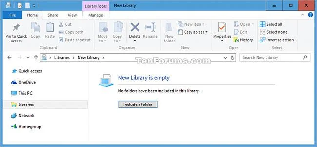 Windows 10'da yeni bir kitaplık nasıl oluşturulur