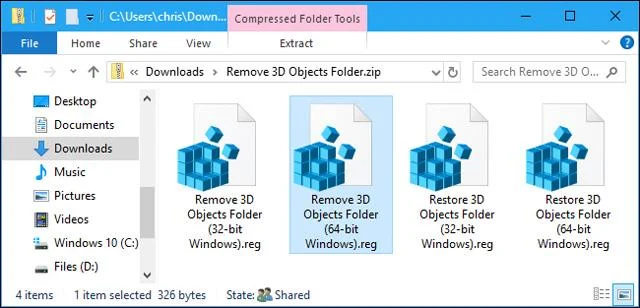 Windows 10でこのPCから「3Dオブジェクト」を削除する方法
