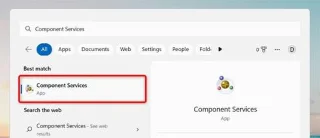 Hoe Component Services te openen in Windows 11