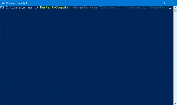PowerShell kullanarak bilgisayarınızı nasıl yeniden başlatırsınız?