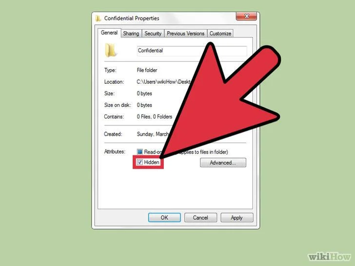 Helah untuk menyembunyikan fail atau folder pada Windows, Mac OS X dan Linux