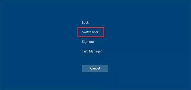 Schermata di sicurezza in Windows 10