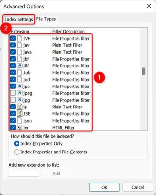 Windows 11'de belirli dosya türlerini arama sonuçlarından gizleme
