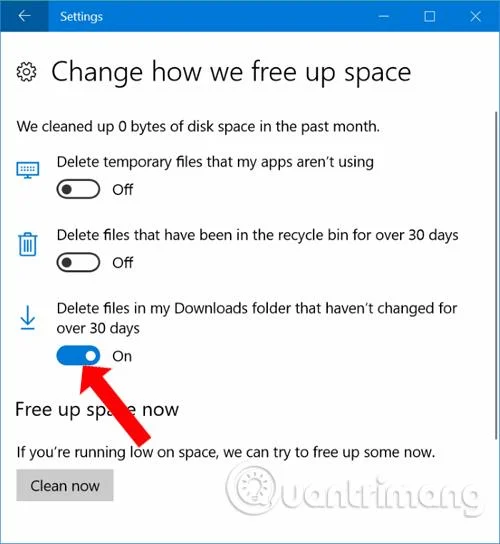 Bagaimana untuk menjadualkan pemadaman automatik fail dalam folder Muat Turun Windows 10