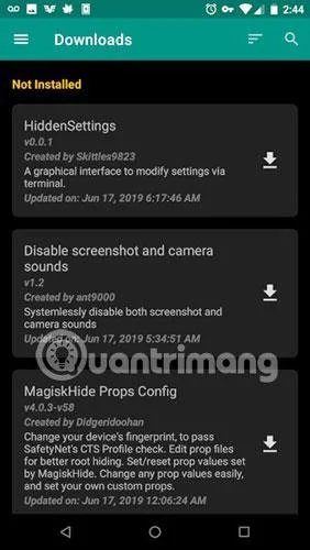 Come installare componenti aggiuntivi Android da Magisk Manager