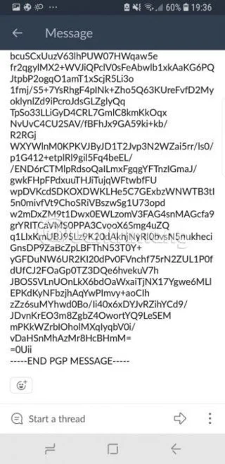 Cara menghantar e-mel yang disulitkan pada Android menggunakan OpenKeychain