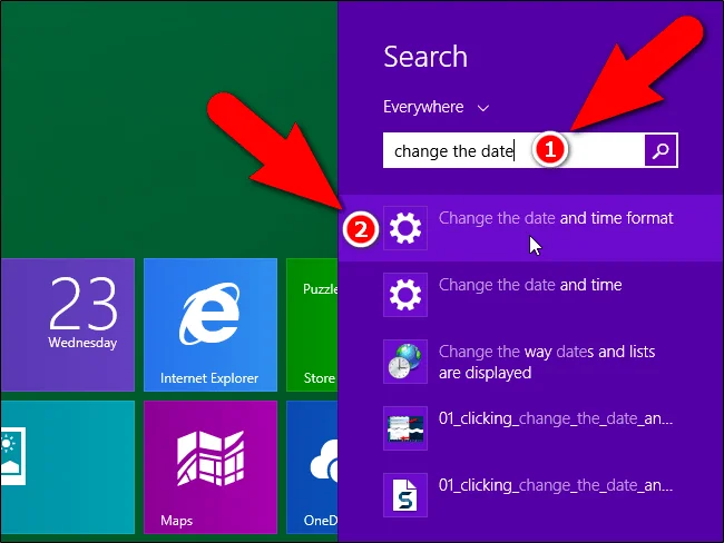 Windows'ta tarih ve saat biçimini değiştirme, eğik çizgileri noktalara dönüştürme