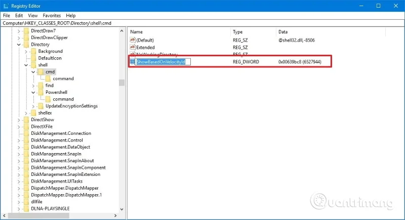 Windows 10 sağ tıklama menüsüne Komut penceresini buraya aç nasıl eklenir