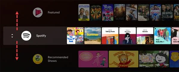 Cara menyesuaikan skrin utama Android TV