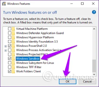 Windows 10 Mayıs 2019 güncellemesinden sonra eksik Sandbox özelliği sorunu nasıl düzeltilir?