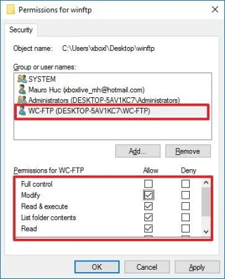 Arahan untuk menyediakan dan mengurus Pelayan FTP pada Windows 10