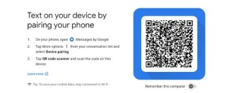Arahan untuk menggunakan aplikasi Google Messages pada komputer anda