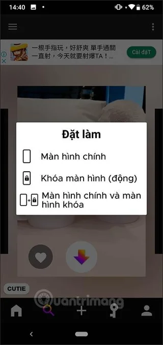 Cara menggunakan Walloop Engine untuk memasang kertas dinding langsung Android