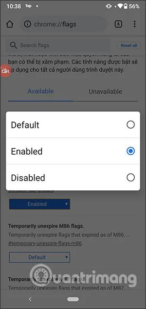 Comment activer les groupes d'onglets Chrome Android