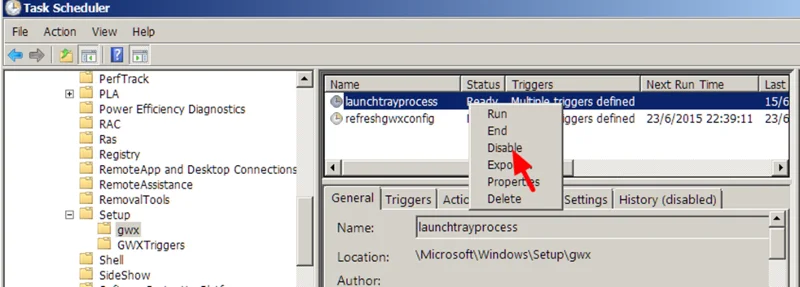 Windows 10'u edinin bildirim simgesini devre dışı bırakın ve kaldırın