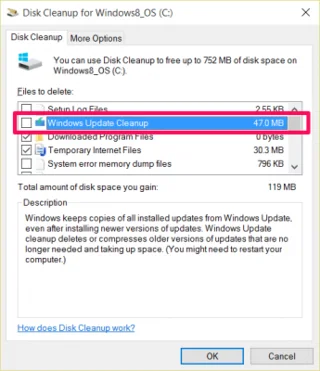 Padam folder WinSxS untuk mengosongkan ruang Windows