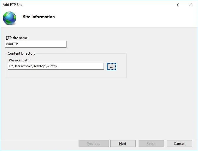 Arahan untuk menyediakan dan mengurus Pelayan FTP pada Windows 10
