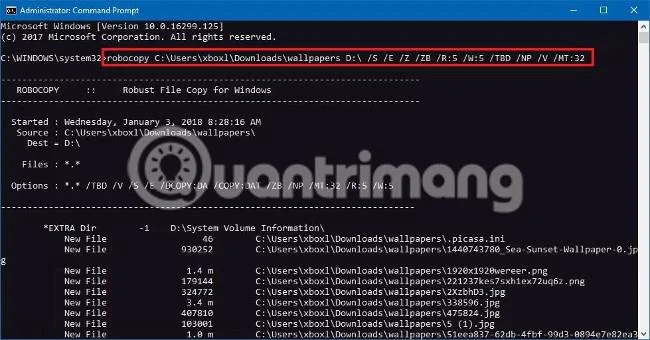 Robocopy を使用したファイルコピー高速化