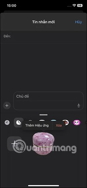 Cara membuat pelekat anda sendiri dalam mesej pada iPhone