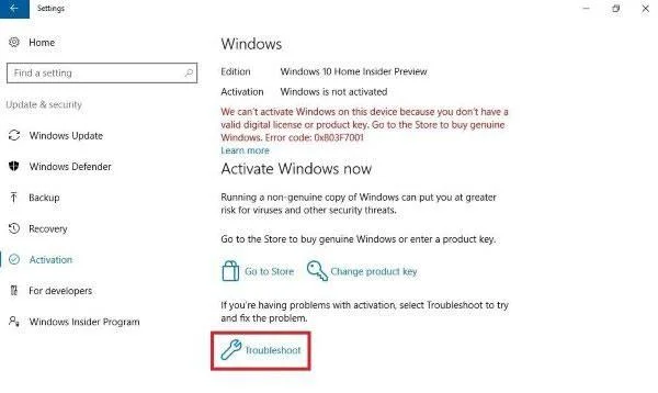 Fout 0x8007007B oplossen bij het activeren van Windows 10