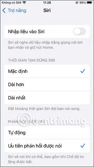 Bagaimana untuk menukar masa jeda Siri pada iPhone