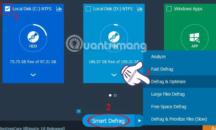 Cara menggunakan Smart Defrag untuk menyahfragma cakera keras dengan berkesan