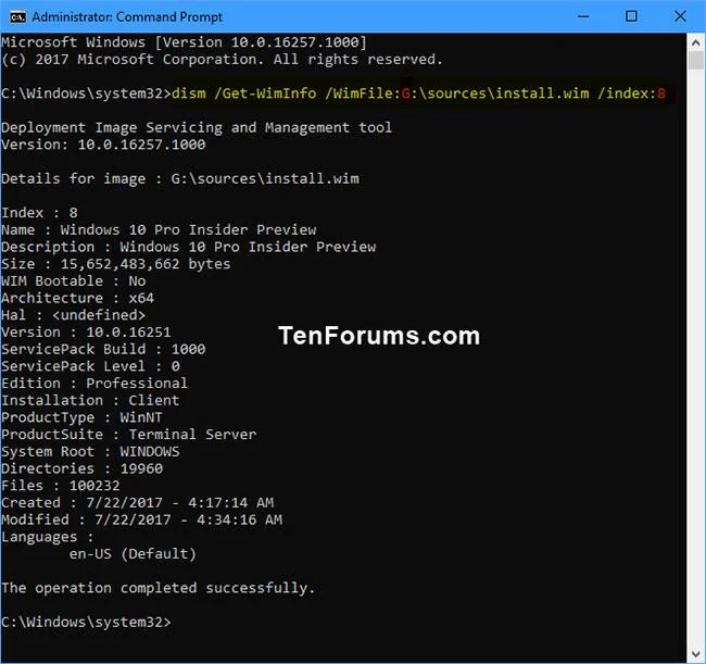 Windows 10'u yüklemek için USB veya ISO dosyasıyla ilgili tüm ayrıntılar nasıl görüntülenir?