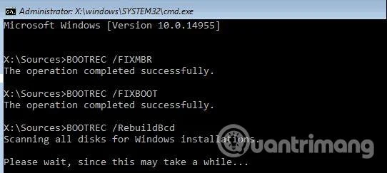 Bagaimana untuk memulihkan Rekod Boot Induk dalam Windows 10
