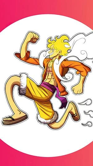 Luffy Gear 5 duvar kağıdı, Luffy Tanrısı Nika duvar kağıdı
