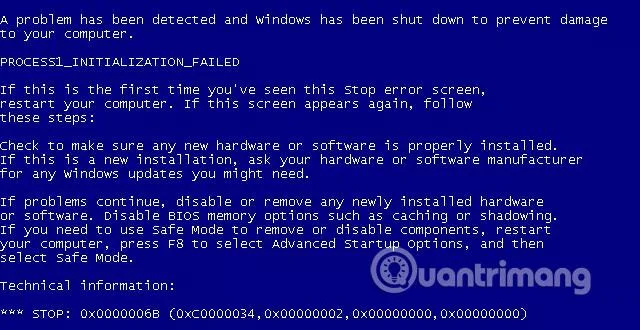 Windows'ta 0x0000006B: PROCESS1_INITIALIZATION_FAILED hatasını düzeltin