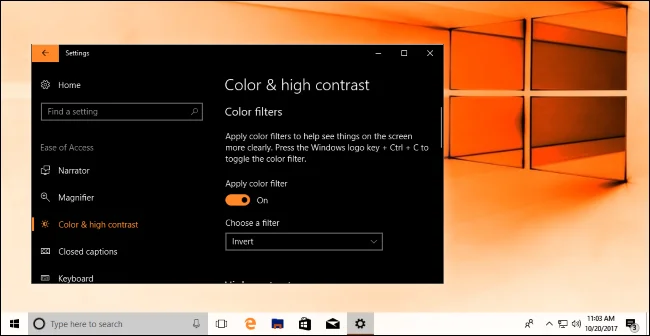 Cara mendayakan ciri Penapis Warna dalam Windows 10 untuk membantu anda melihat skrin dengan lebih jelas