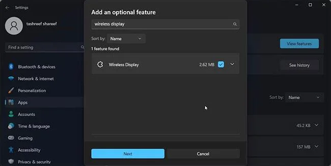 Hoe Wireless Display op Windows 11 te installeren/verwijderen