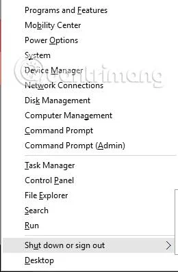 Windows 10 Uzman kullanıcı menüsünü optimize etme talimatları