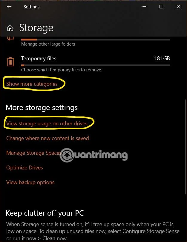 Jak sprawdzić, co zajmuje dużo miejsca w systemie Windows 10