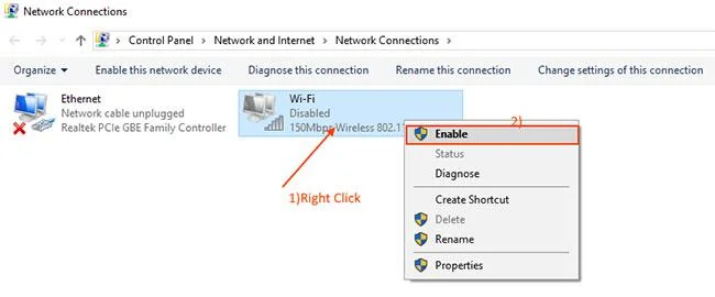 Fix WiFi-netwerk vertoont geen fout op Windows 10