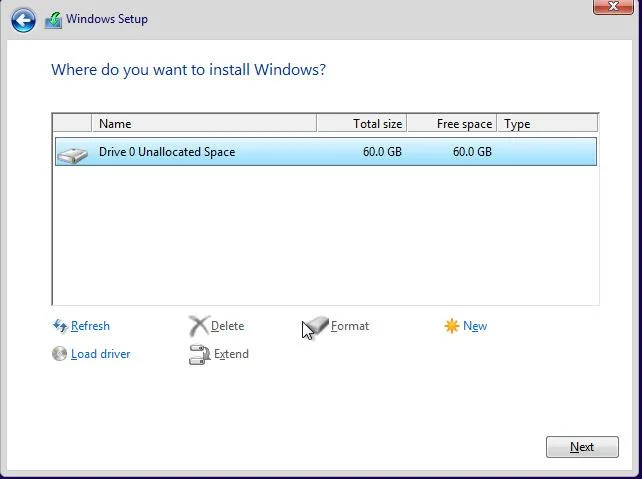 Windows のインストール完了