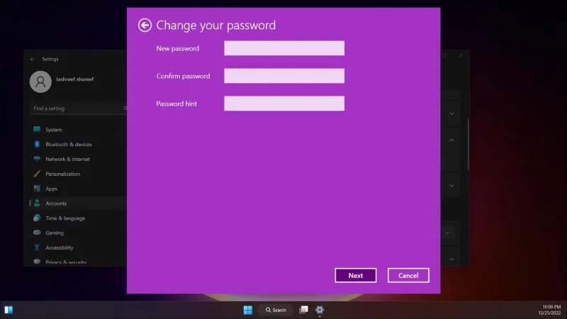 Accountwachtwoord wijzigen in Windows 11