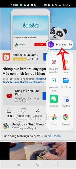 Cara mendengar muzik YouTube apabila skrin telefon OPPO dimatikan
