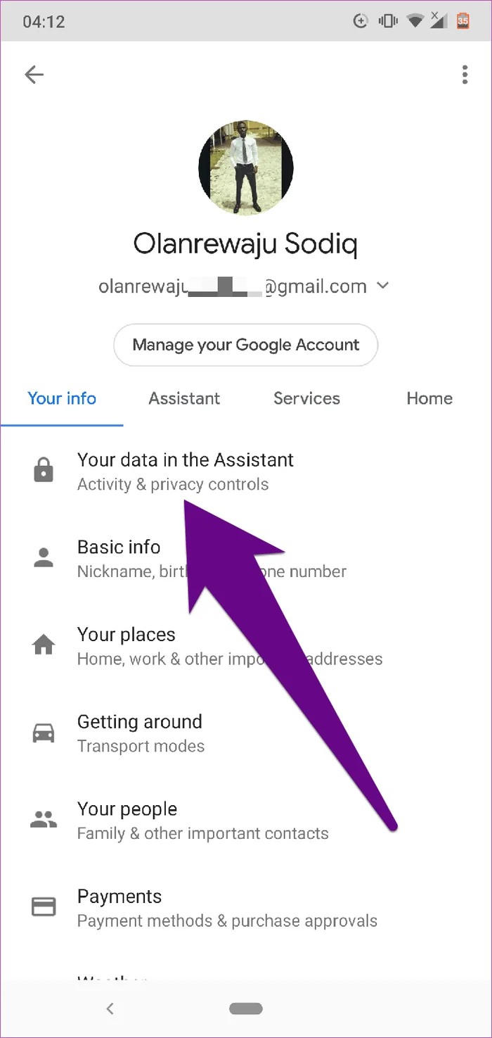 Bagaimana untuk memadamkan sejarah Google Assistant pada Android