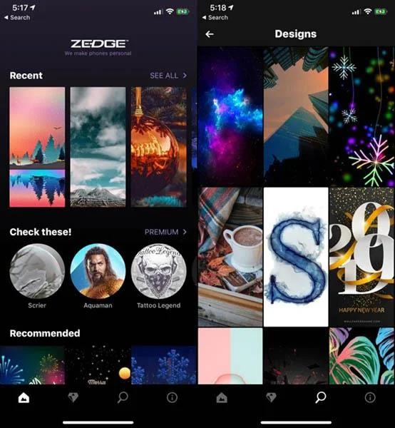 Aplikasi teratas untuk mencari kertas dinding yang cantik untuk iPhone dan iPad