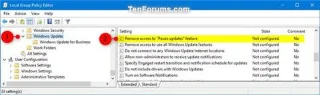 Windows 10da Windows Update için Güncelleştirmeleri Duraklat özelliği nasıl etkinleştirilir/devre dışı bırakılır