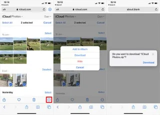 Bagaimana untuk memuat turun foto dari iCloud
