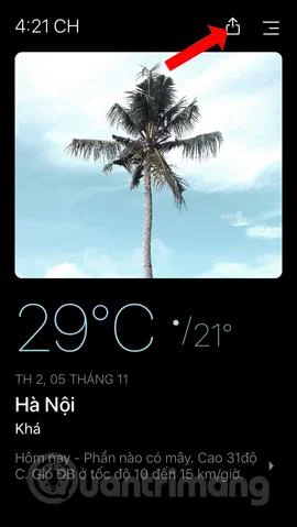 Cara menggunakan Cuaca Hari Ini untuk melihat ramalan cuaca