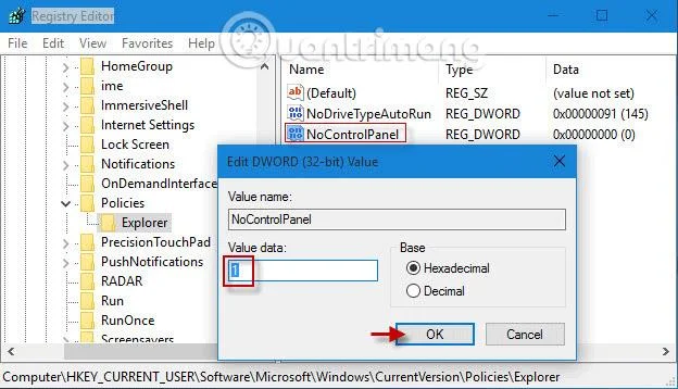Bagaimana untuk menyekat akses kepada Tetapan dan Panel Kawalan Windows 10