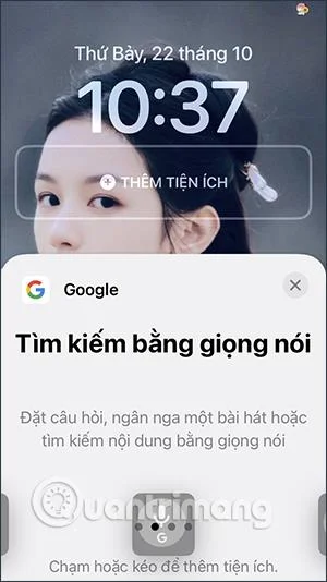 Cara menambah Google Lens pada skrin kunci iPhone